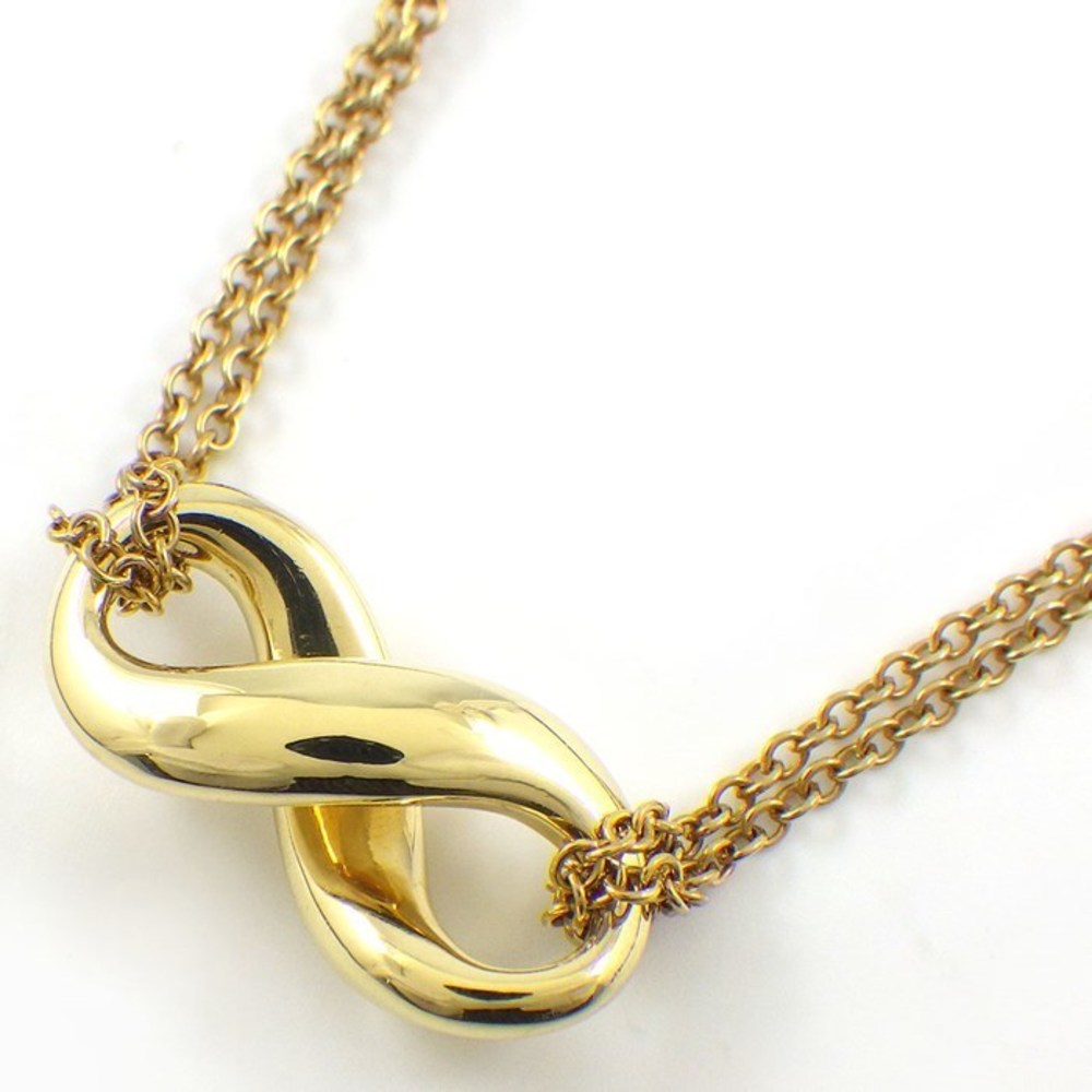 Tiffany Infinity Double Chain Necklace Yellow Gold
